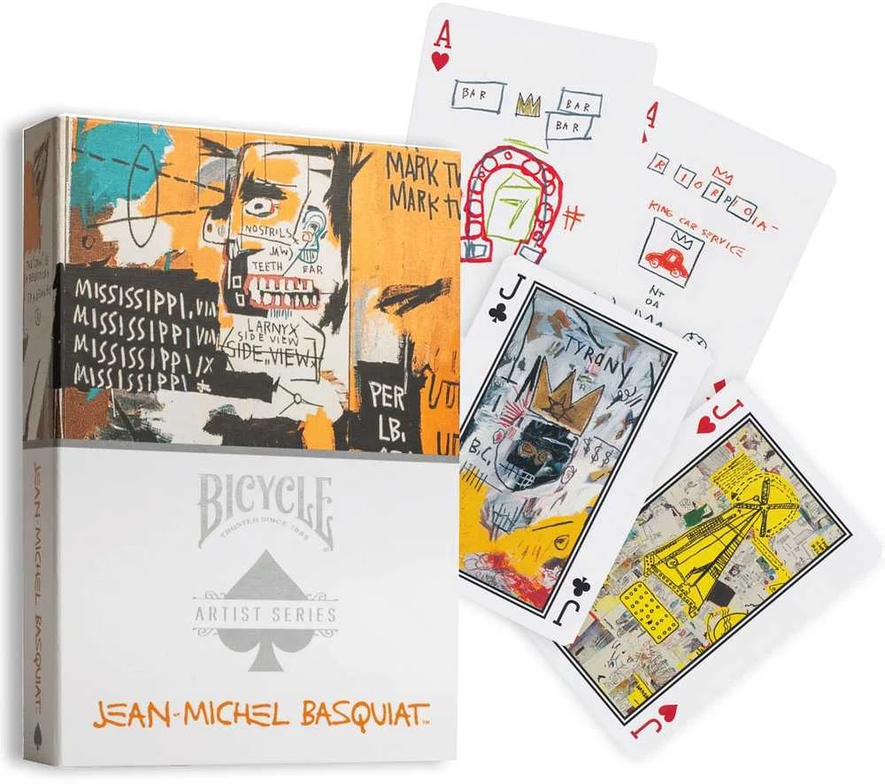 Kortų Žaidimas - Bicycle Menininko Serija Jean-Michel Basquiat 2 Pakuotės Plastikinės