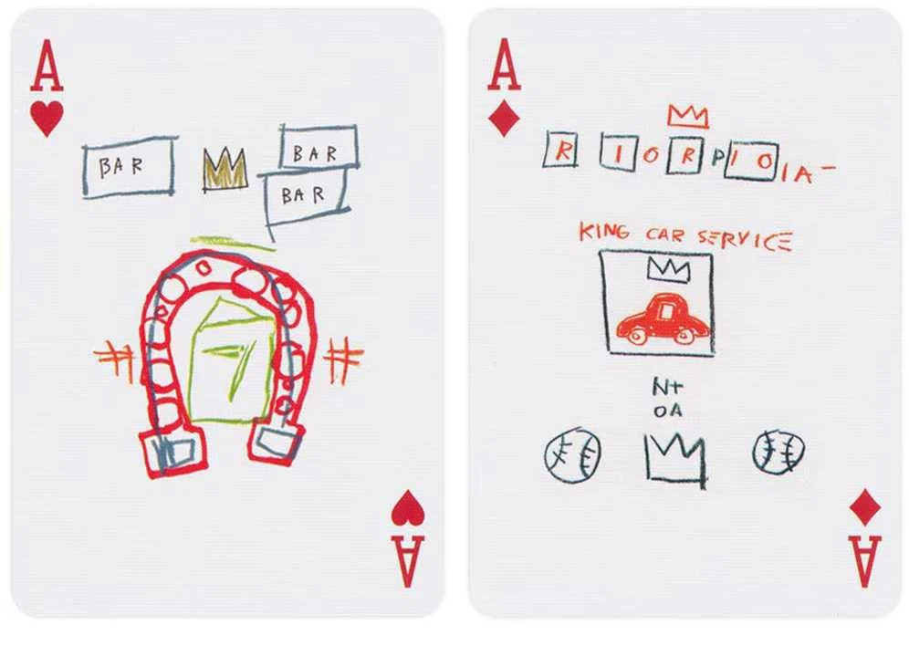 Kortų Žaidimas - Bicycle Menininko Serija Jean-Michel Basquiat 2 Pakuotės Plastikinės