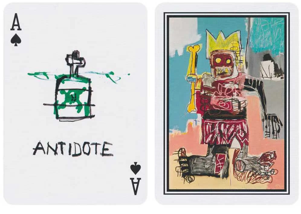 Kortų Žaidimas - Bicycle Menininko Serija Jean-Michel Basquiat 2 Pakuotės Plastikinės