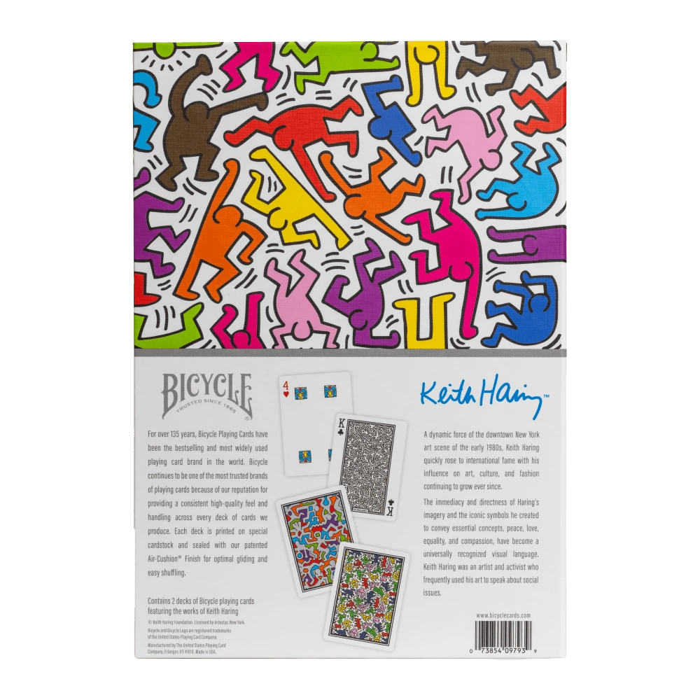 Kortų Žaidimas - Bicycle Artist Series Keith Haring Riboto Leidimo 2 Kaladės