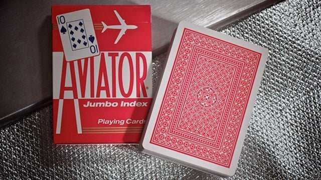 Bicycle Aviator Jumbo Pokerio Kortos (Mėlynos)