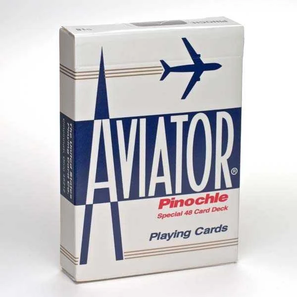 Bicycle Aviator Pinochle Standard Pokerio Kortos (Mėlynos)