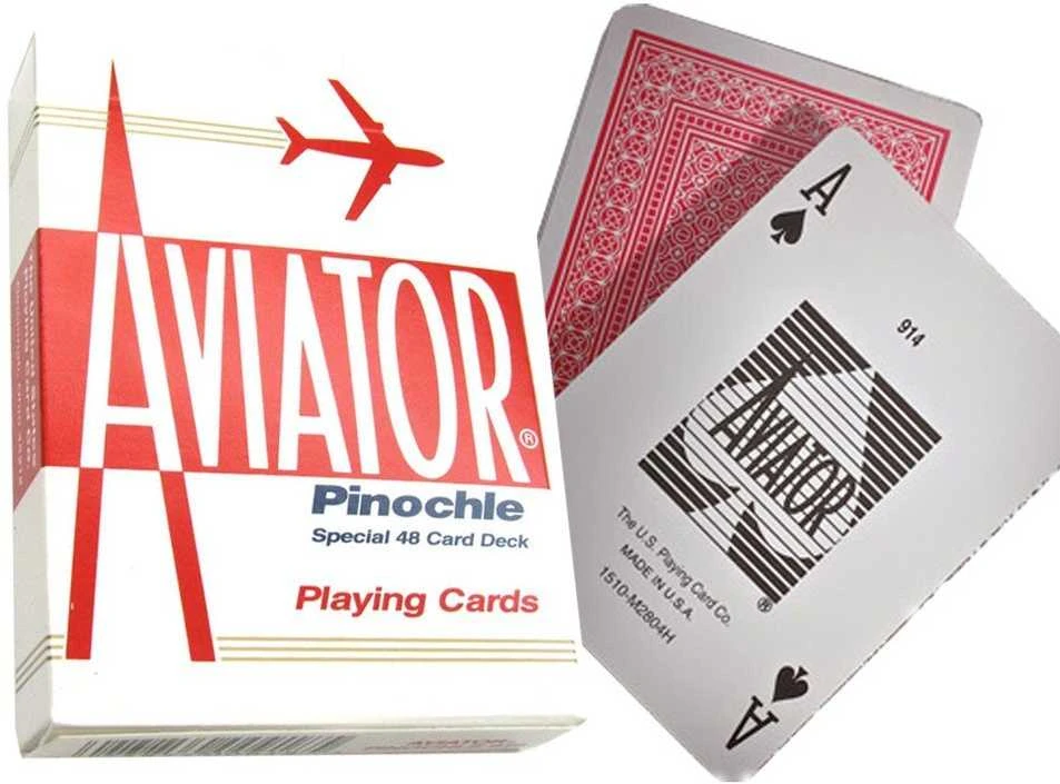 Bicycle Aviator Pinochle Standard Pokerio Kortos (Mėlynos)