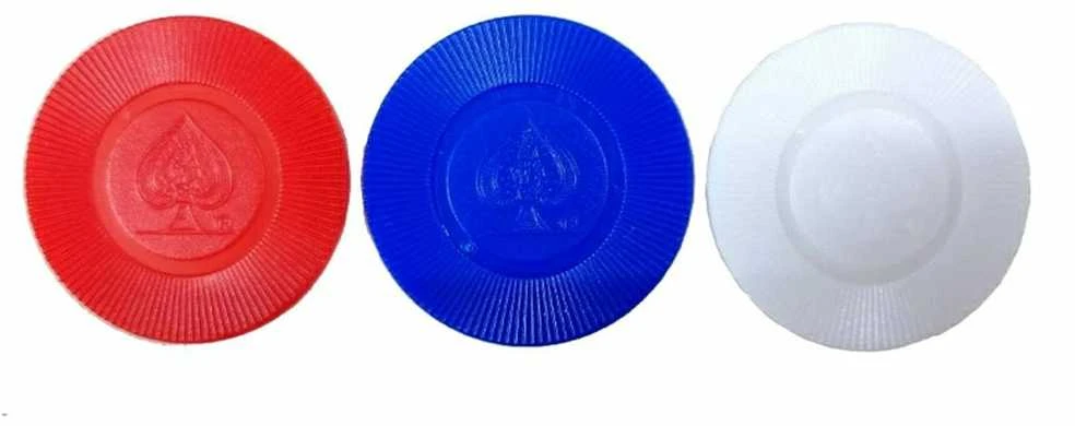 Bicycle besisukantis pokerio žetonų (poker chip rack) stovas su rankena, 200x žetonų, 2 kortų kaladėlės