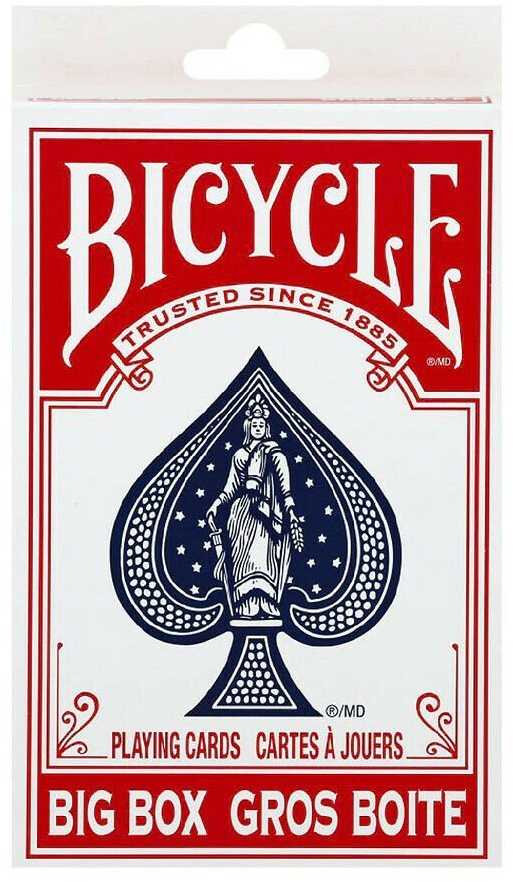 Bicycle Big Box Žaidimų Kortos (Raudonos)