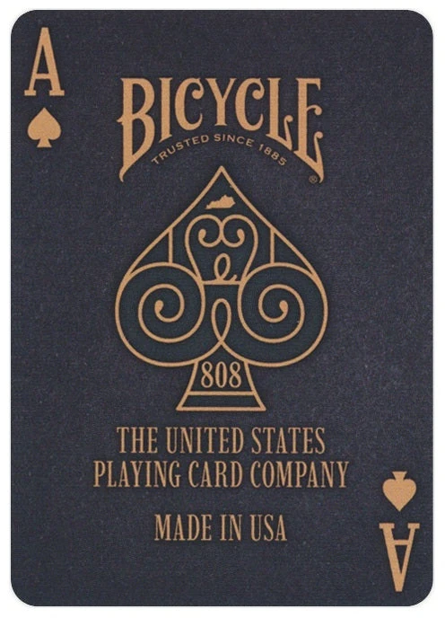 Bicycle Bourbon Juodas Label žaidimo kortos