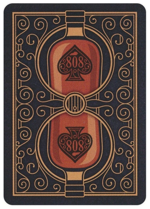 Bicycle Bourbon Juodas Label žaidimo kortos