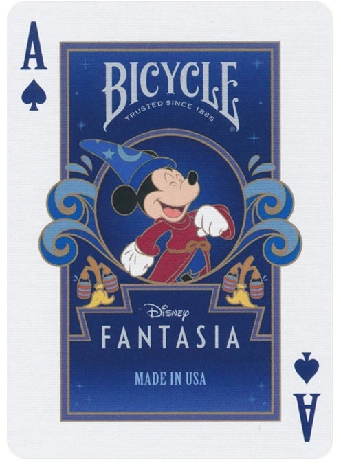 Bicycle Disney Fantasia žaidimo kortos su Peliuku Mikiu