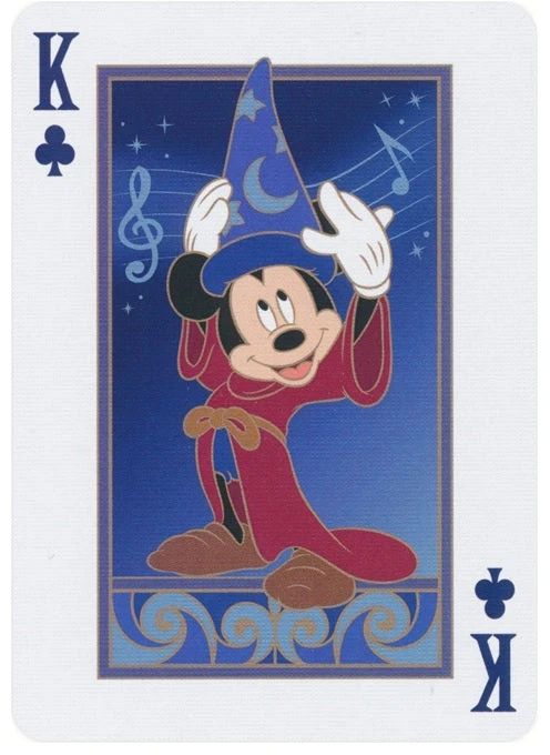 Bicycle Disney Fantasia žaidimo kortos su Peliuku Mikiu
