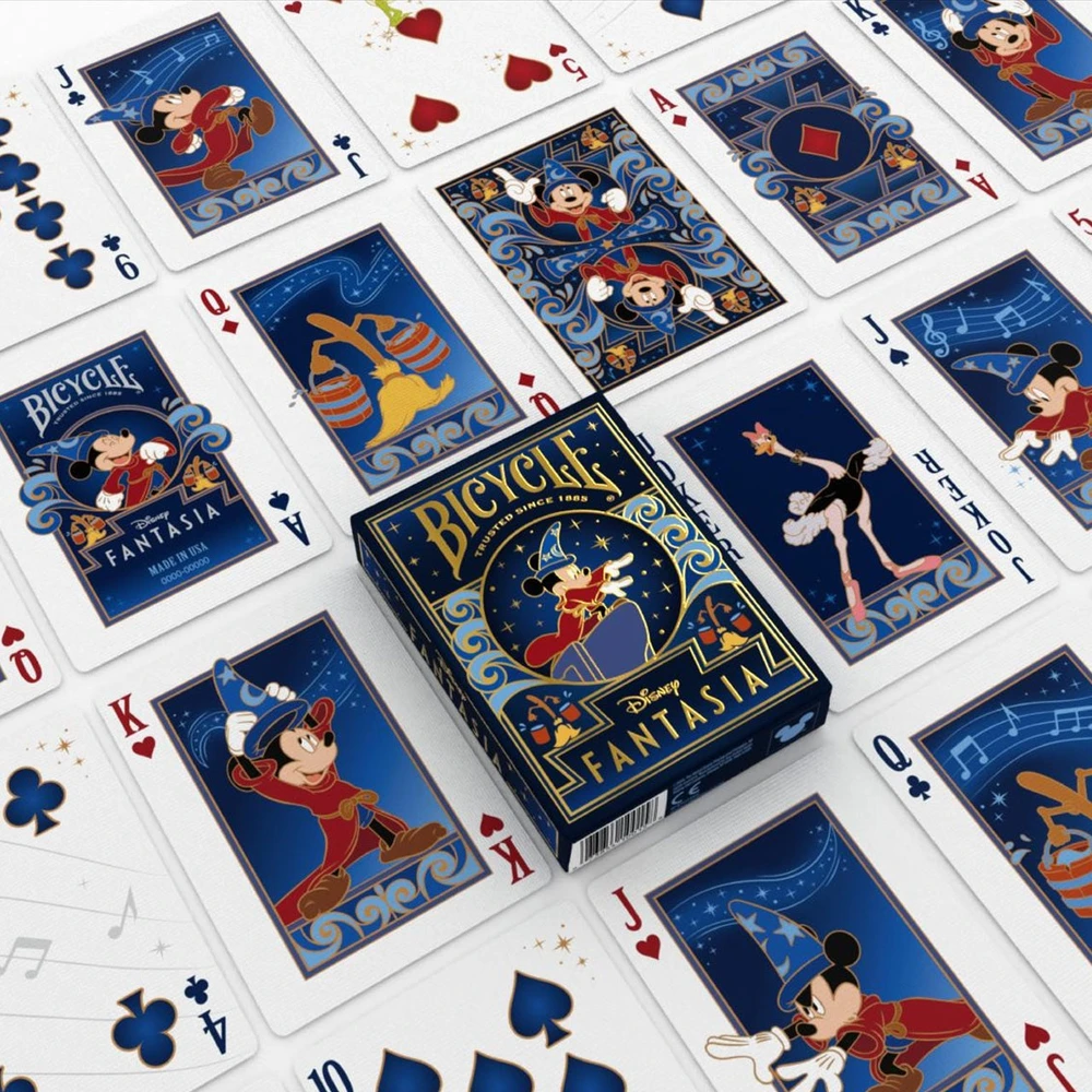 Bicycle Disney Fantasia žaidimo kortos su Peliuku Mikiu