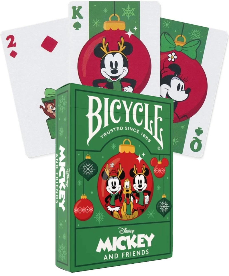 Bicycle Disney Mickey and Friends Holiday kalėdinės žaidimo kortos