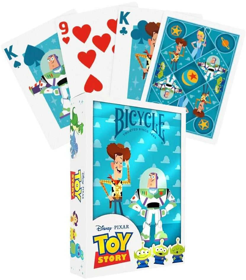 Bicycle Disney Pixar Toy Story žaidimo kortos – šeimai ir kolekcionieriams