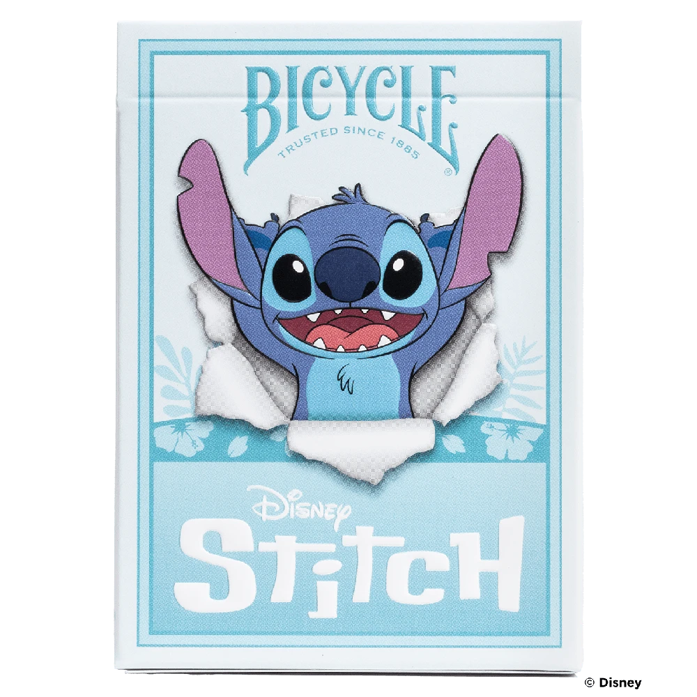 Bicycle Disney Stitch žaidimų kortos – pokeriui, triukams ir kolekcionieriams