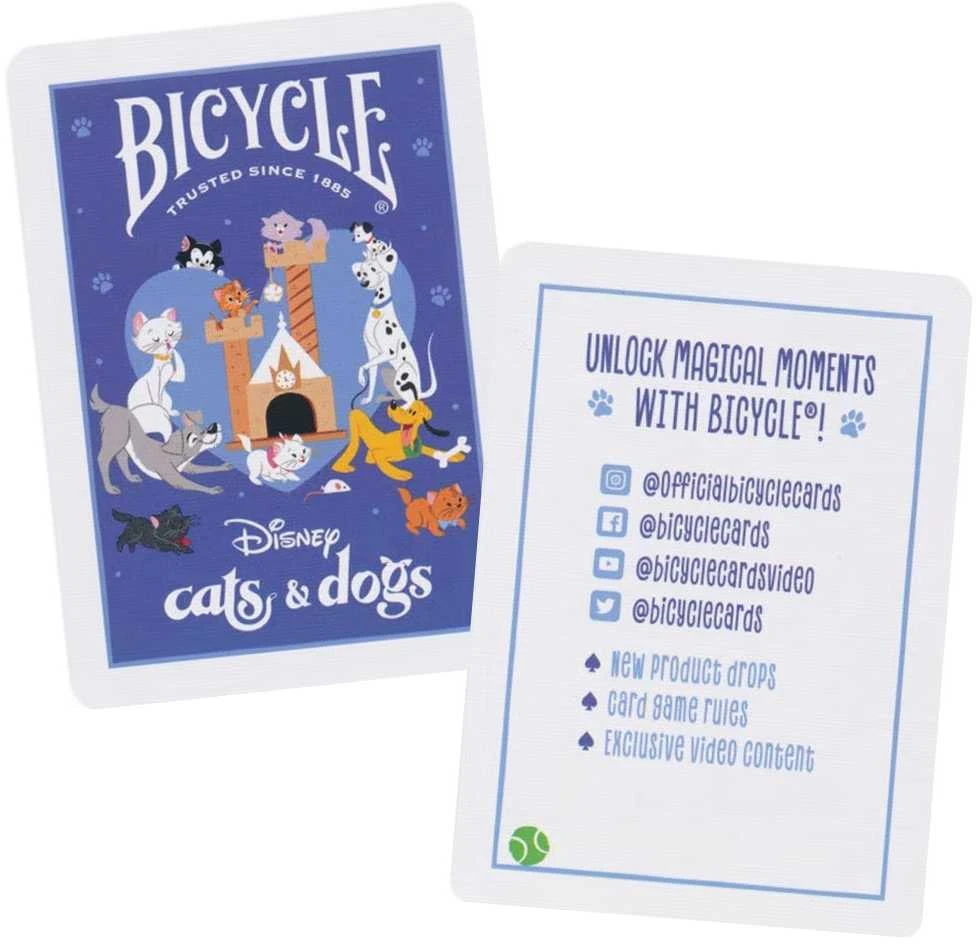 Bicycle Disney Šunys ir Katės žaidimo kortos – šeimai, pokeriui, kolekcijai