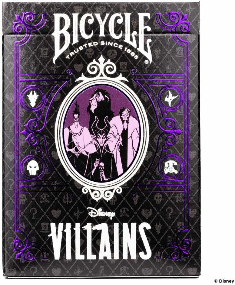Bicycle Disney Villains žaidimo kortos (žalios)
