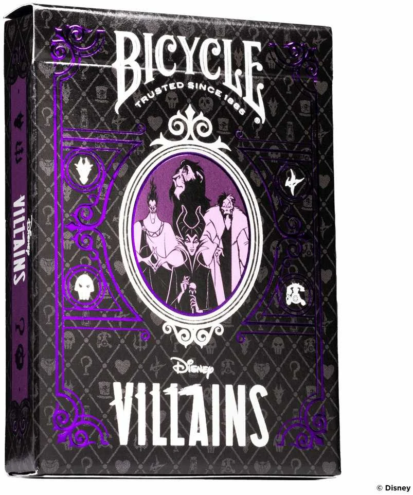 Bicycle Disney Villains žaidimo kortos (žalios)