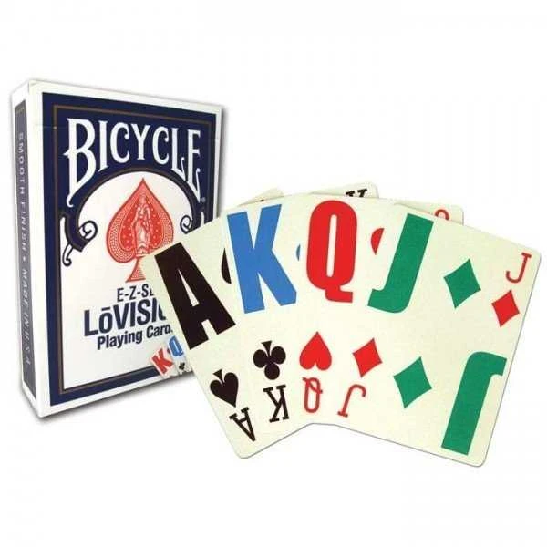 Bicycle E-Z-SEE LoVision Žaidimų Kortos (Mėlynos)
