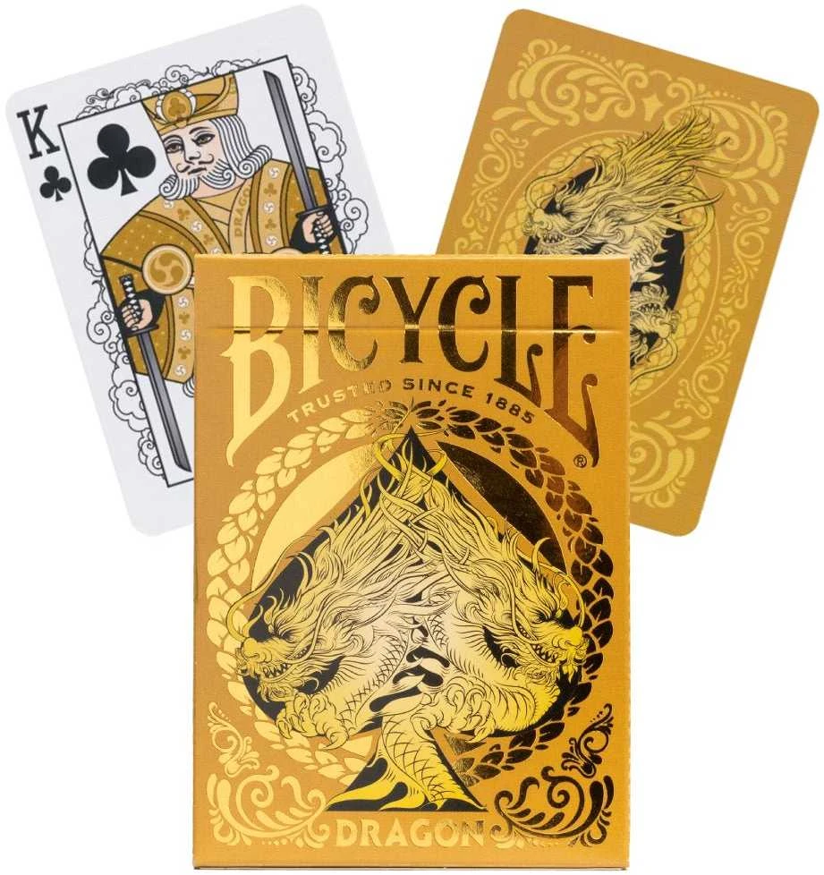 Bicycle Gold Dragon Žaidimų Kortos