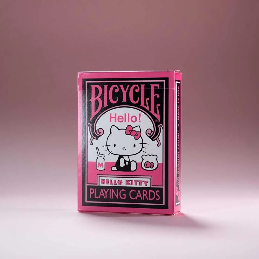 Bicycle Hello Kitty Juodas & Rožinė žaidimo kortos – rožinė ir juoda