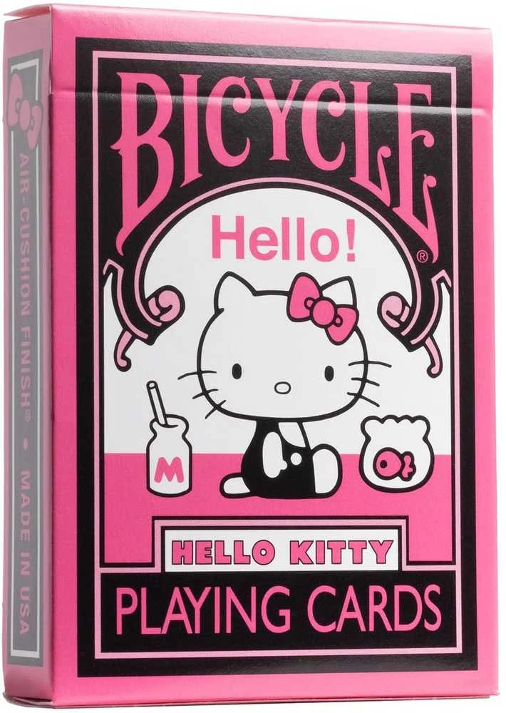 Bicycle Hello Kitty Juodas & Rožinė žaidimo kortos – rožinė ir juoda