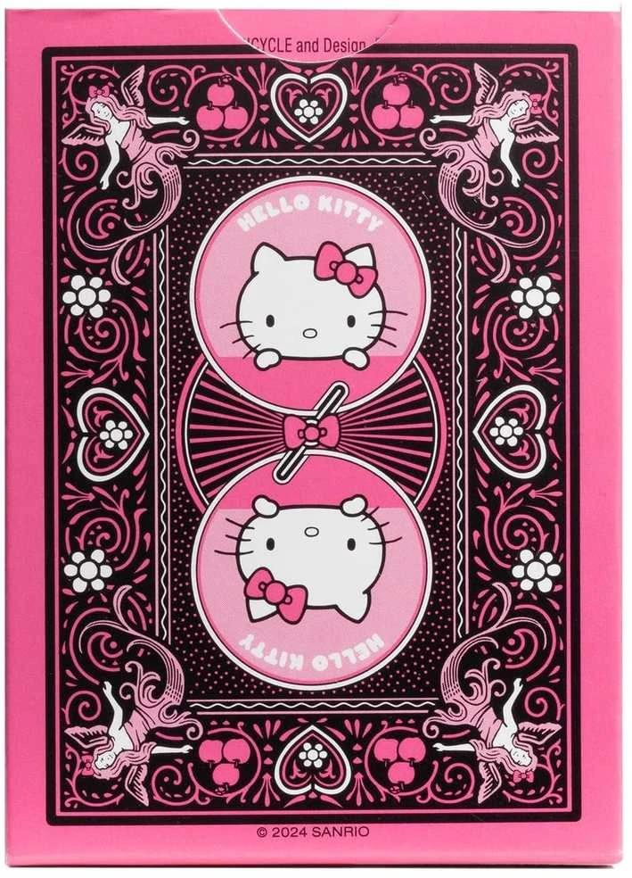 Bicycle Hello Kitty Juodas & Rožinė žaidimo kortos – rožinė ir juoda