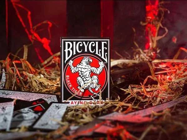 Bicycle Juodas Tiger Revival Edition Žaidimo Kortos