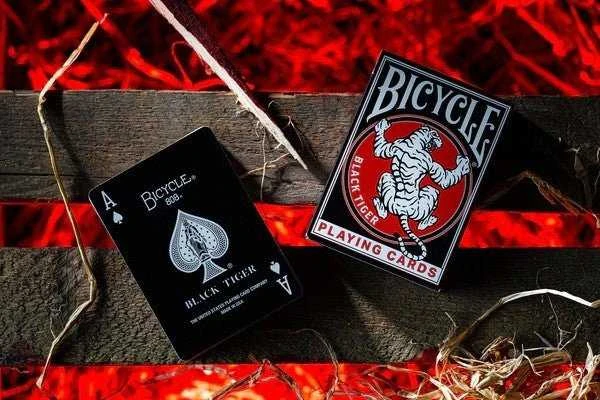 Bicycle Juodas Tiger Revival Edition Žaidimo Kortos