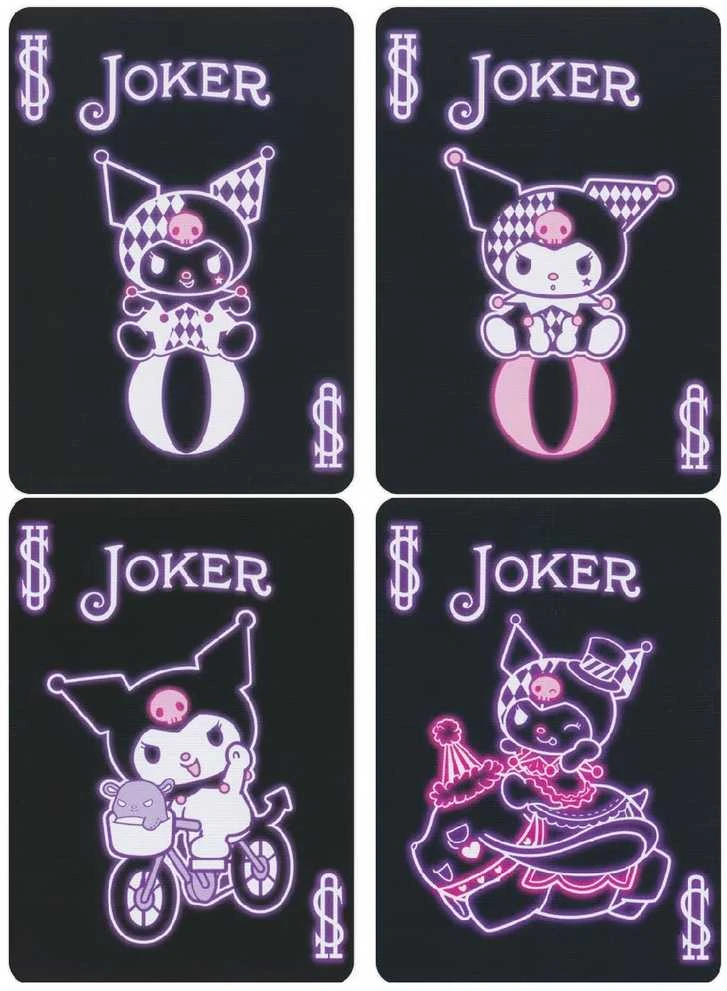 Bicycle Kuromi žaidimo kortos – Sanrio kolekcionieriams ir pokeriui