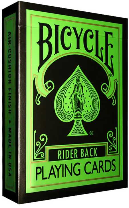 Bicycle Reverse kortos žalia ir juoda – magams, triukams, pokeriui