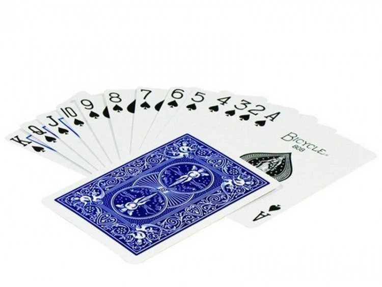 Bicycle Rider Standard Pokerio Kortos Auksiniu Apvadu (Raudonos)