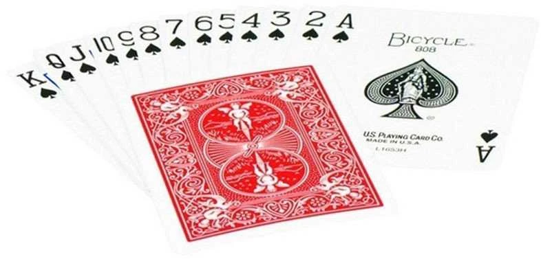 Bicycle Rider Standard pokerio kortos (Raudonos)