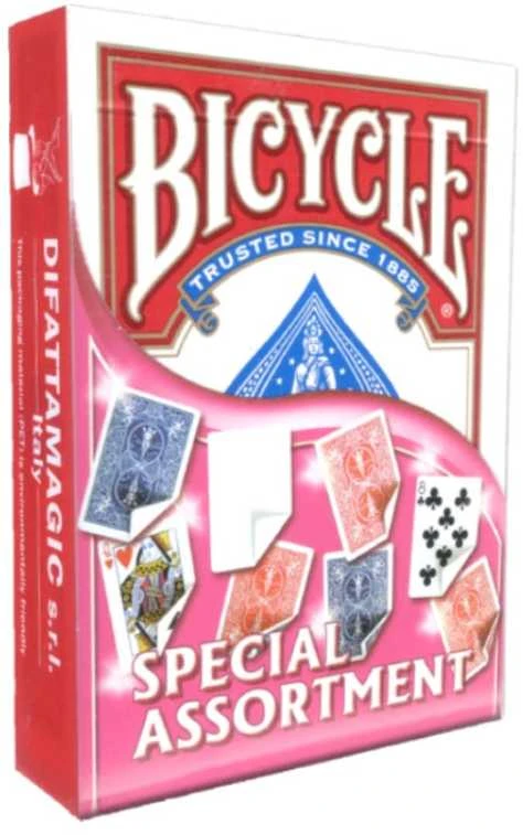 Bicycle Special Assortment triukų kortos magams – raudona kaladė