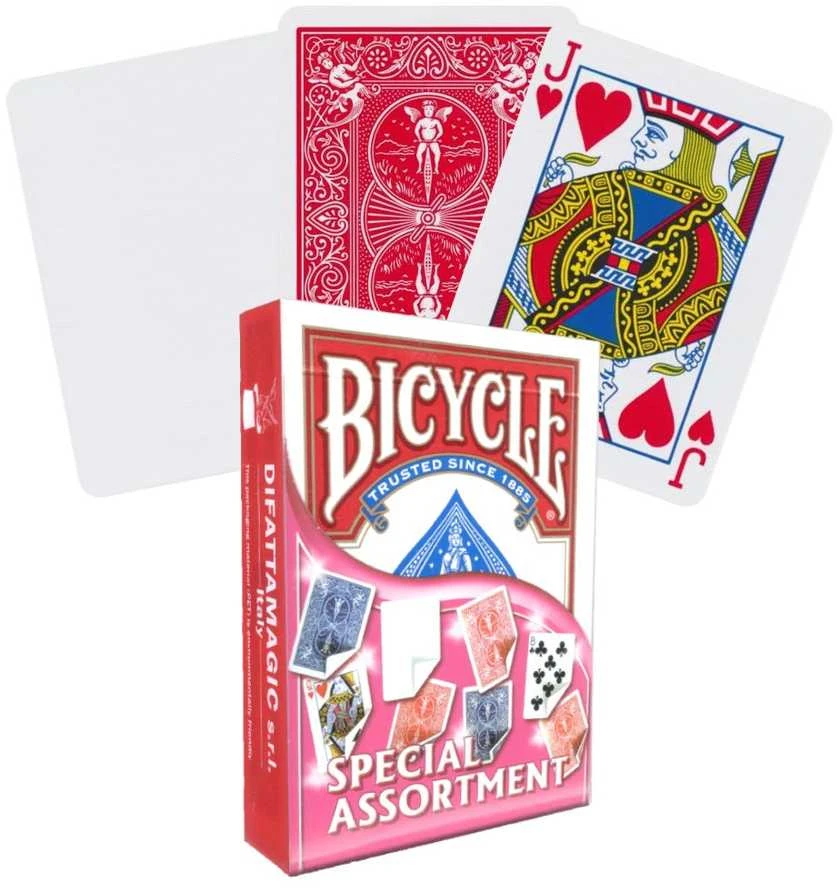 Bicycle Special Assortment triukų kortos magams – raudona kaladė