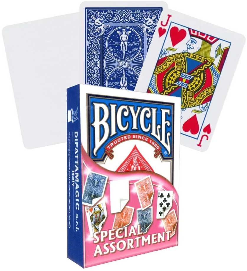Bicycle Special Assortment triukų kortų kaladė magams – mėlyna