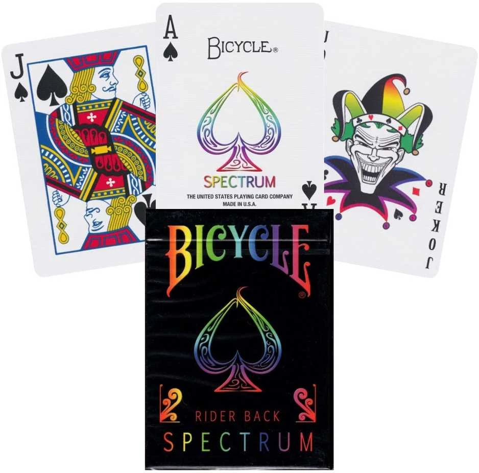 Bicycle Spectrum kortos – vaivorykštės nugarėlės, magams ir kolekcionieriams