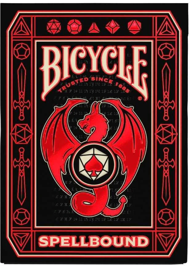 Bicycle Spellbound žaidimo kortos – magijos tema, D&D, pokeriui