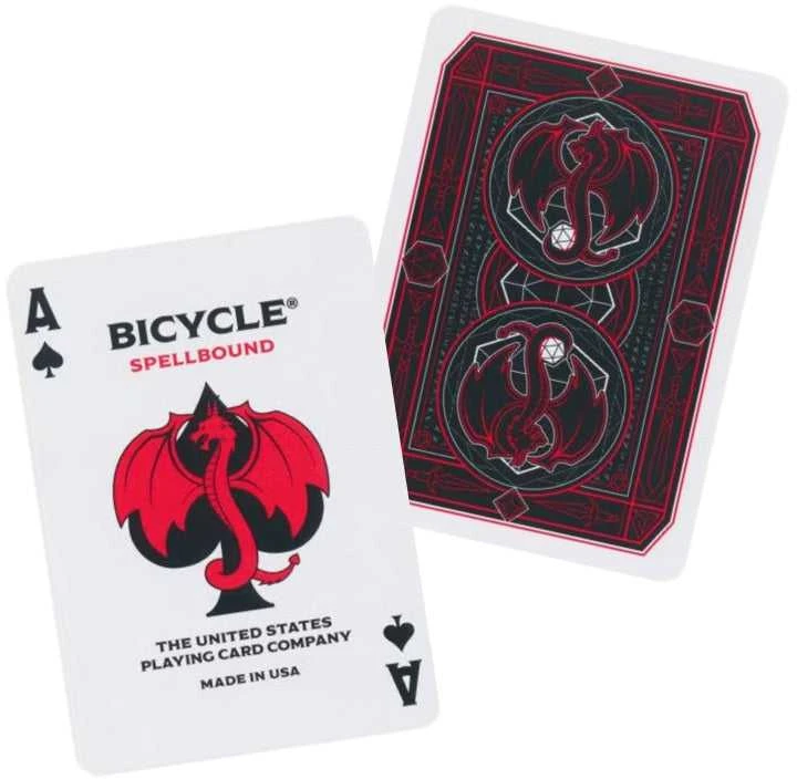 Bicycle Spellbound žaidimo kortos – magijos tema, D&D, pokeriui