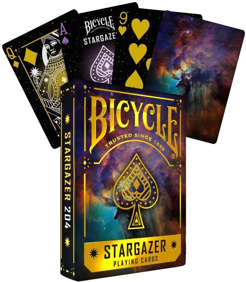 Žaidimų Kortos - Bicycle Stargazer 204 Kaladė Su Air-Cushion® Apdaila, Kosminis Dizainas