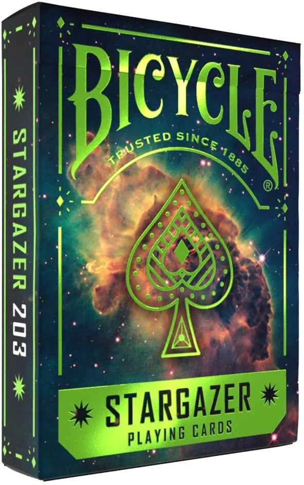 Bicycle Stargazer žaidimo kortos su Carina ūko dizainu – pokeriui, triukams