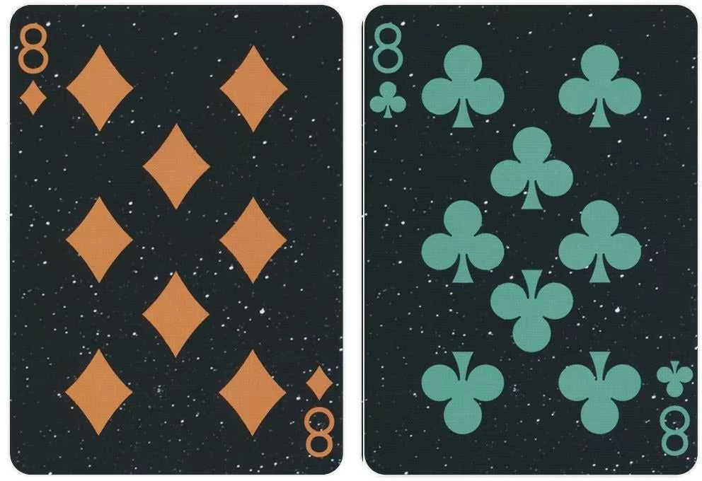 Bicycle Stargazer žaidimo kortos su Carina ūko dizainu – pokeriui, triukams