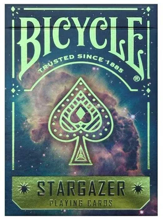 Bicycle Stargazer žaidimo kortos su Carina ūko dizainu – pokeriui, triukams