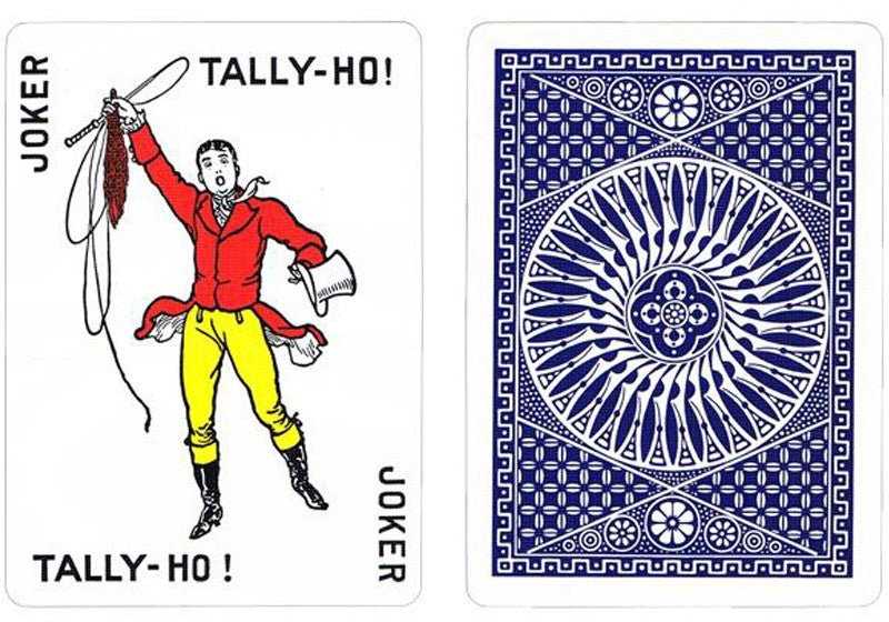 Bicycle Tally-Ho Circle Žaidimų Kortos (Raudonos)