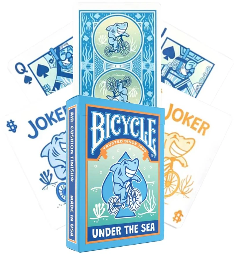 Bicycle „Under The Sea“ žaidimo kortos – povandeninės iliustracijos, 52+2