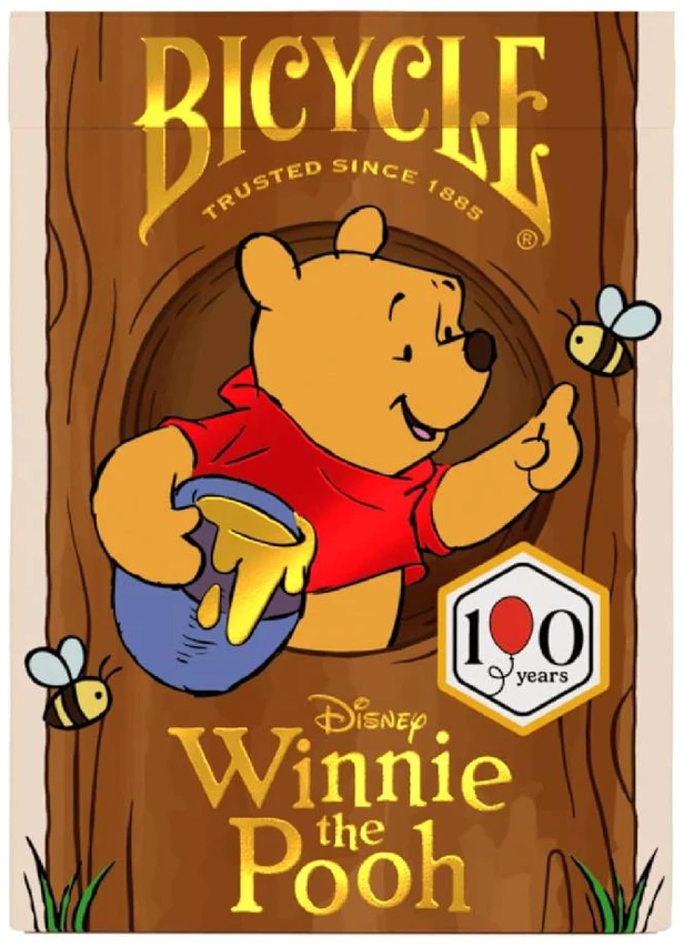 Bicycle „Winnie the Pooh“ žaidimo kortų kaladė (Disney), 52+2 džokeriai