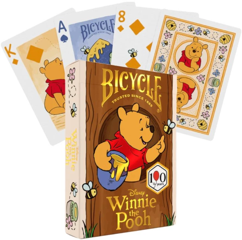 Bicycle „Winnie the Pooh“ žaidimo kortų kaladė (Disney), 52+2 džokeriai