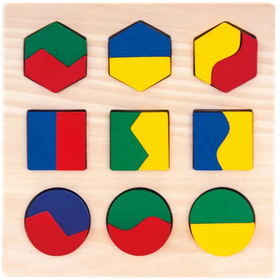 Bino Medinė geometrinių formų dėlionė