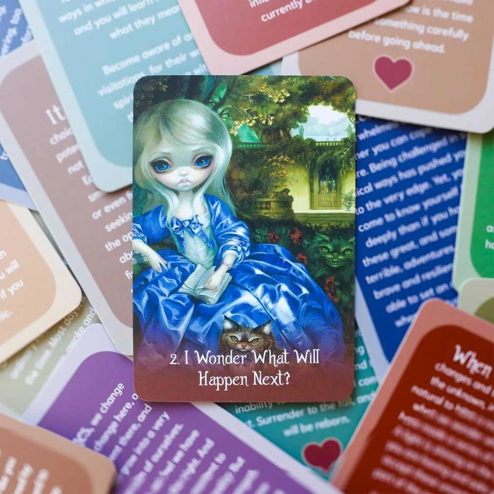 Blue Angel Mėlyna Angel Alice: Stebuklų šalies kišeninės orakulo kortos Mėlyna Angel (45 kort.)