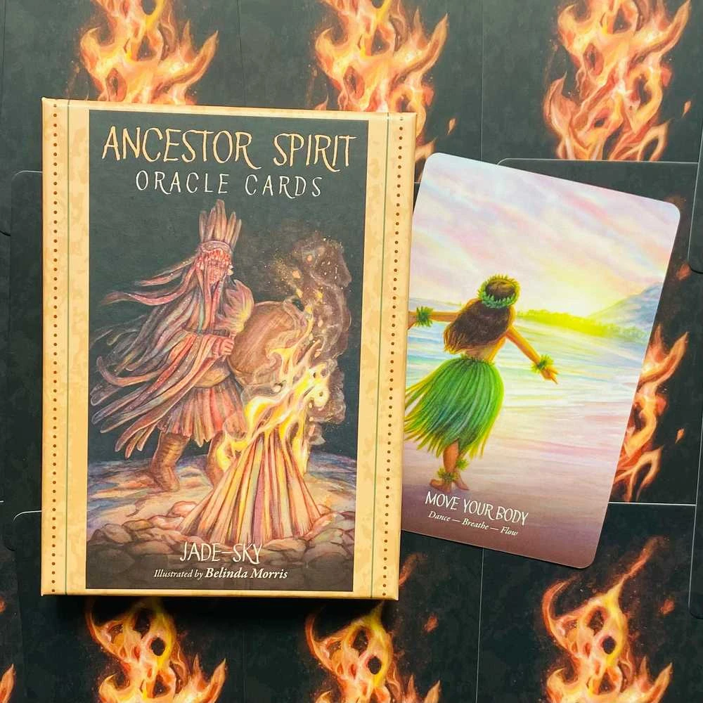 Blue Angel Mėlyna Angel Mėlyna Angel Ancestor Spirit Oracle Kortos