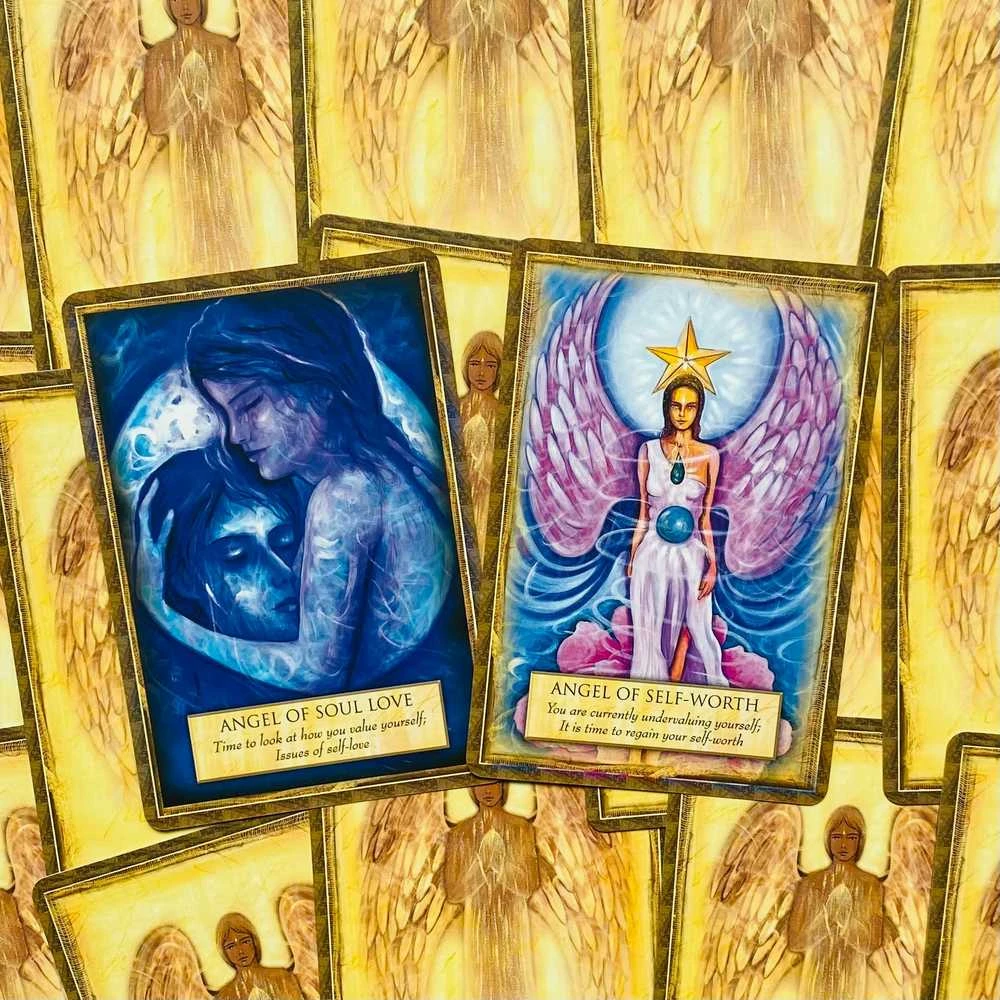 Blue Angel Mėlyna Angel Mėlyna Angel Angels Gods Goddesses Oracle Kortos