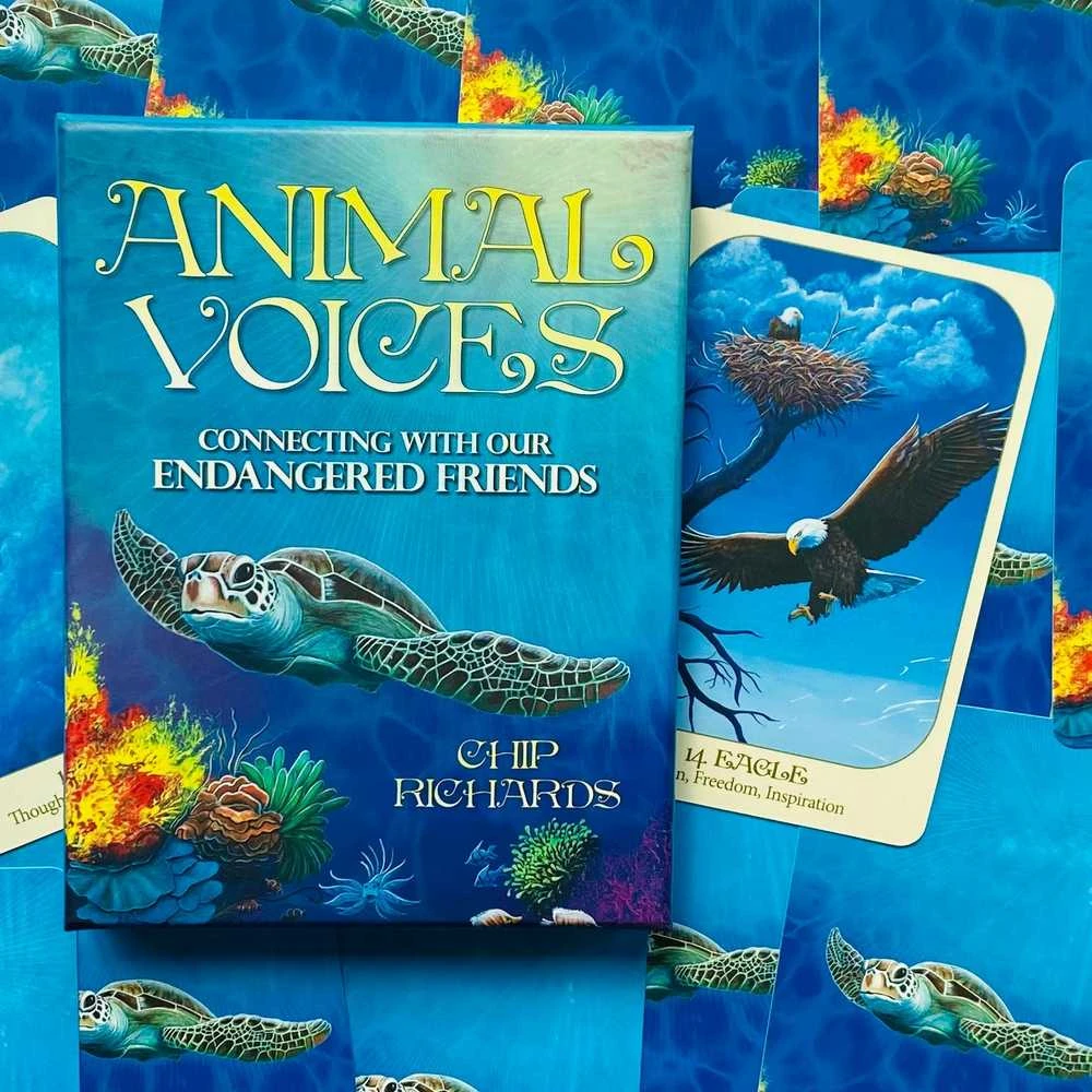 Blue Angel Mėlyna Angel Mėlyna Angel Animal Voices Oracle Kortos